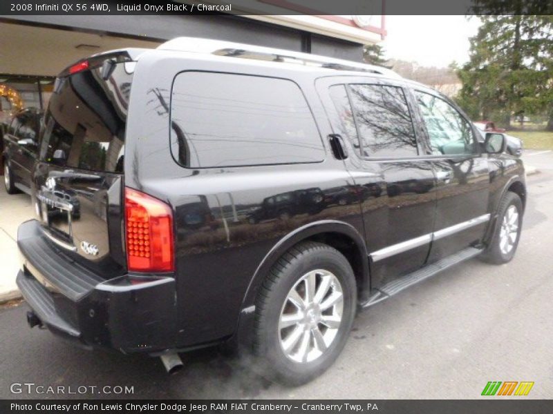 Liquid Onyx Black / Charcoal 2008 Infiniti QX 56 4WD
