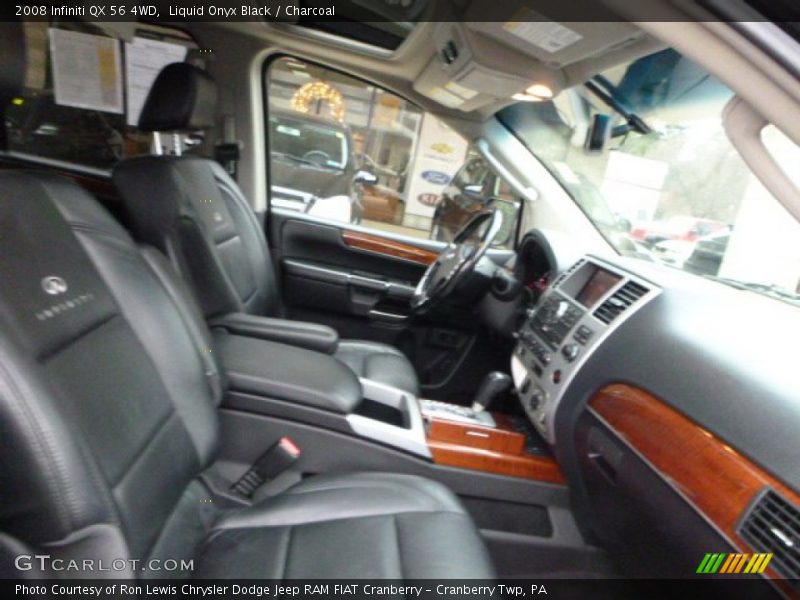 Liquid Onyx Black / Charcoal 2008 Infiniti QX 56 4WD