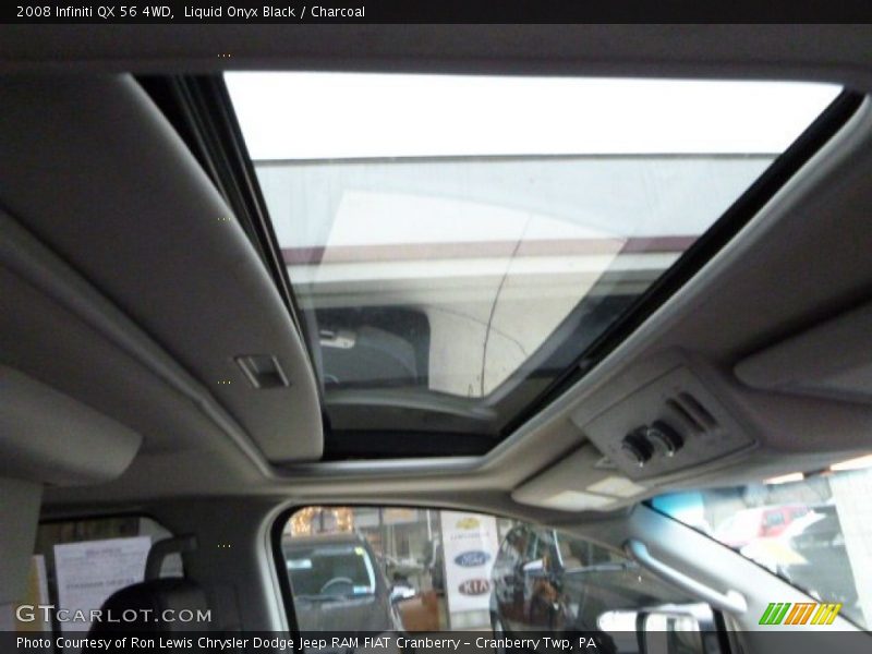 Liquid Onyx Black / Charcoal 2008 Infiniti QX 56 4WD