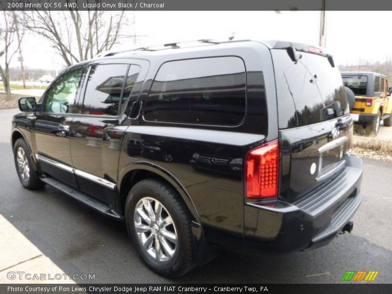Liquid Onyx Black / Charcoal 2008 Infiniti QX 56 4WD