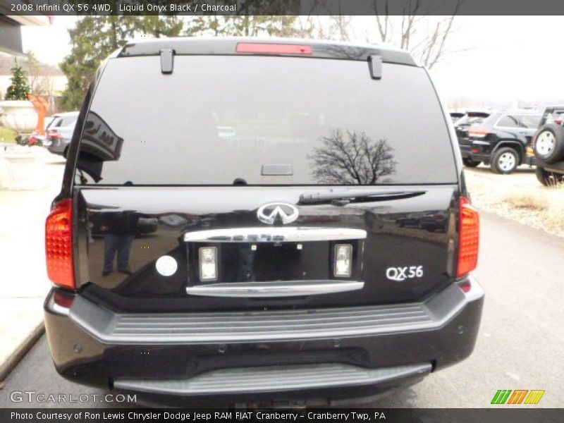 Liquid Onyx Black / Charcoal 2008 Infiniti QX 56 4WD