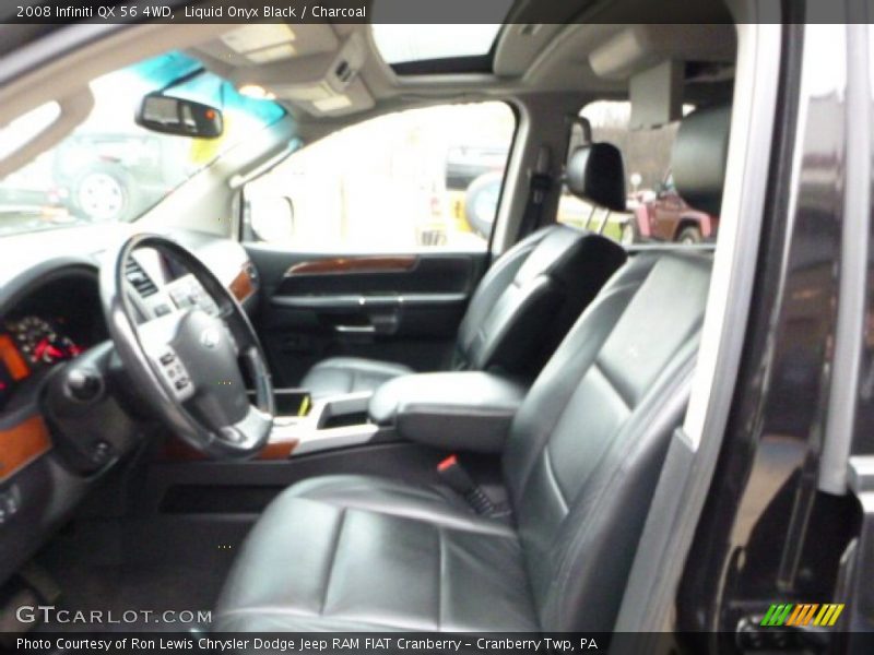 Liquid Onyx Black / Charcoal 2008 Infiniti QX 56 4WD