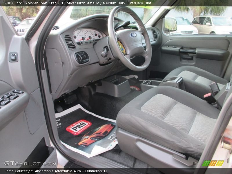 Silver Birch Metallic / Medium Dark Flint/Dark Flint 2004 Ford Explorer Sport Trac XLT