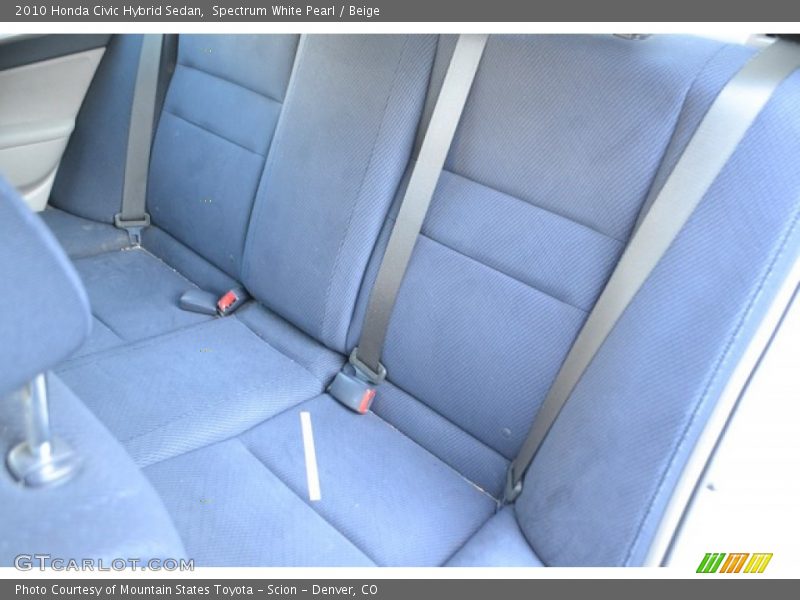 Spectrum White Pearl / Beige 2010 Honda Civic Hybrid Sedan