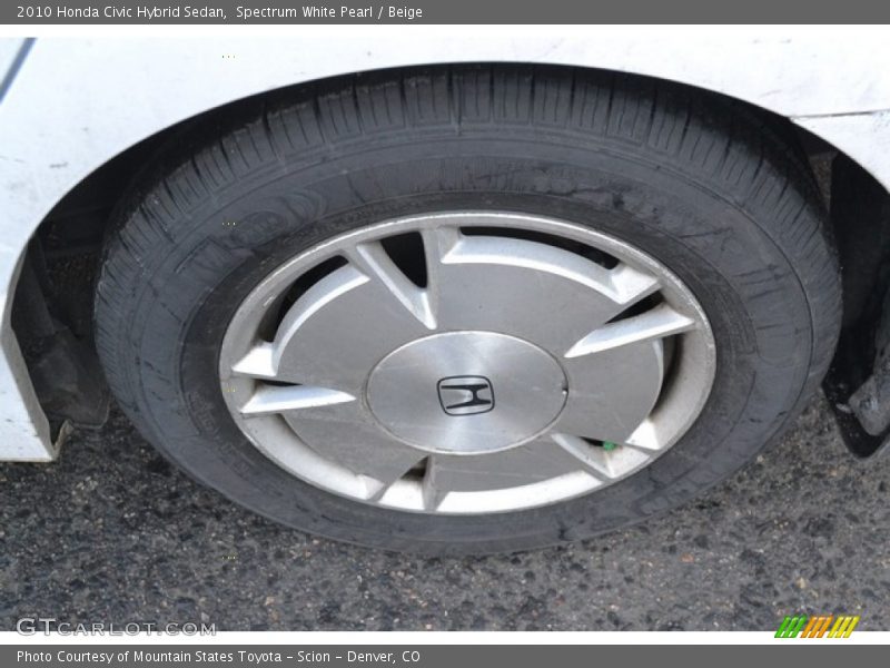 Spectrum White Pearl / Beige 2010 Honda Civic Hybrid Sedan