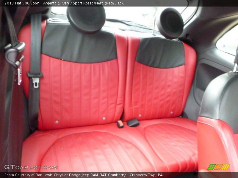 Argento (Silver) / Sport Rosso/Nero (Red/Black) 2013 Fiat 500 Sport