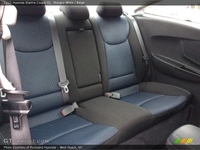 Monaco White / Beige 2013 Hyundai Elantra Coupe GS