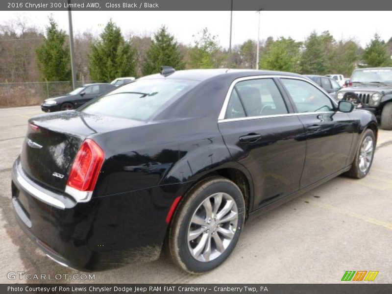 Gloss Black / Black 2016 Chrysler 300 Limited AWD