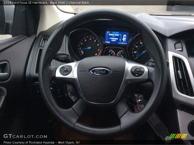 Ingot Silver / Charcoal Black 2014 Ford Focus SE Hatchback