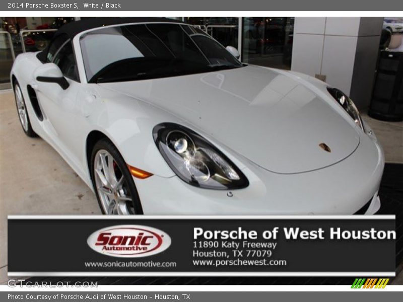 White / Black 2014 Porsche Boxster S