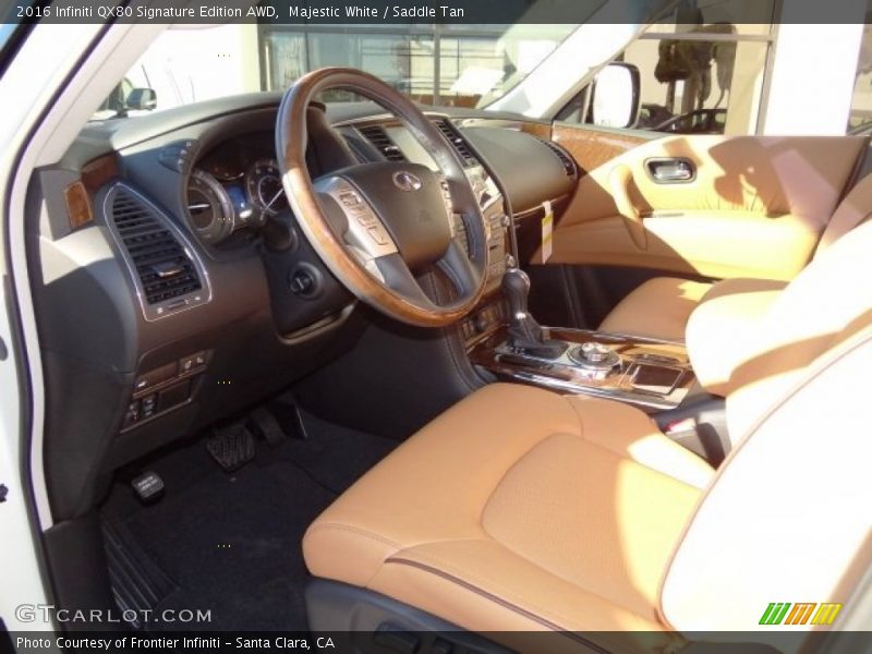 Saddle Tan Interior - 2016 QX80 Signature Edition AWD 