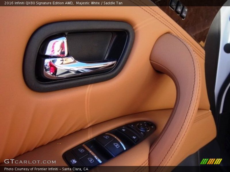 Majestic White / Saddle Tan 2016 Infiniti QX80 Signature Edition AWD