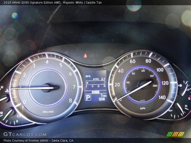  2016 QX80 Signature Edition AWD Signature Edition AWD Gauges