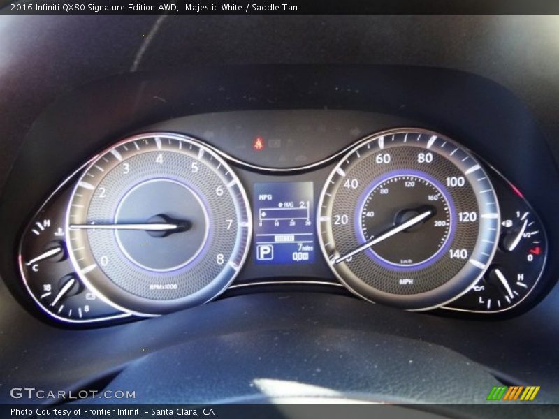  2016 QX80 Signature Edition AWD Signature Edition AWD Gauges