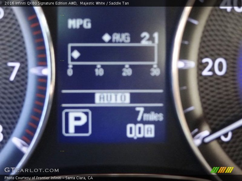 Majestic White / Saddle Tan 2016 Infiniti QX80 Signature Edition AWD