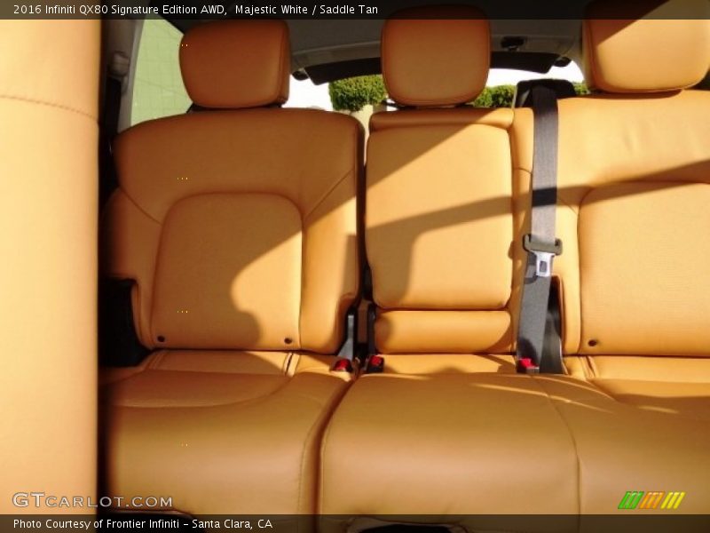 Rear Seat of 2016 QX80 Signature Edition AWD