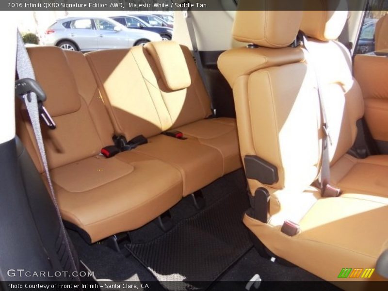Rear Seat of 2016 QX80 Signature Edition AWD