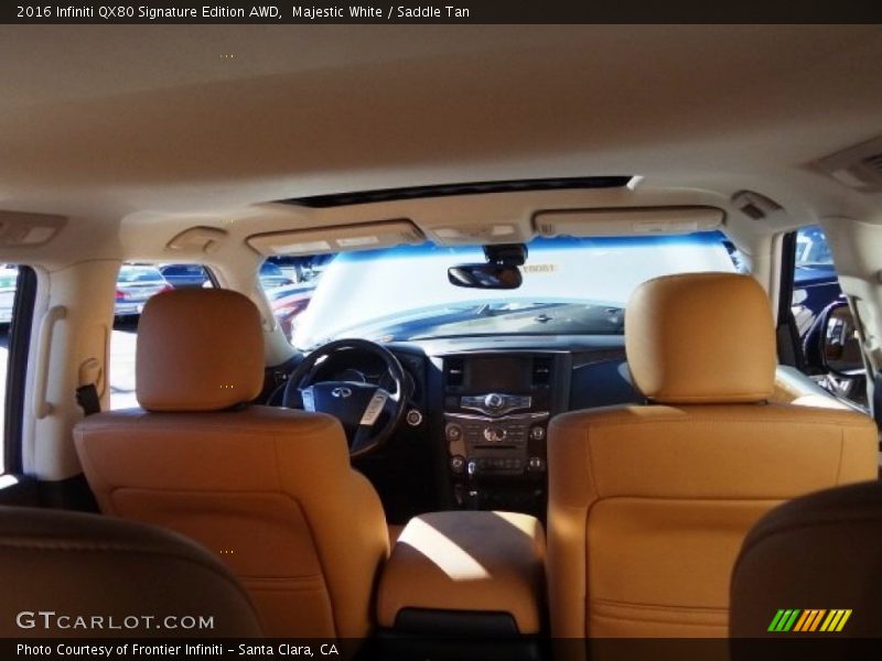 Majestic White / Saddle Tan 2016 Infiniti QX80 Signature Edition AWD
