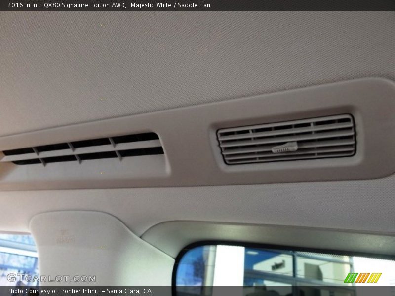 Majestic White / Saddle Tan 2016 Infiniti QX80 Signature Edition AWD