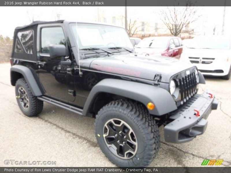 Black / Black 2016 Jeep Wrangler Rubicon Hard Rock 4x4