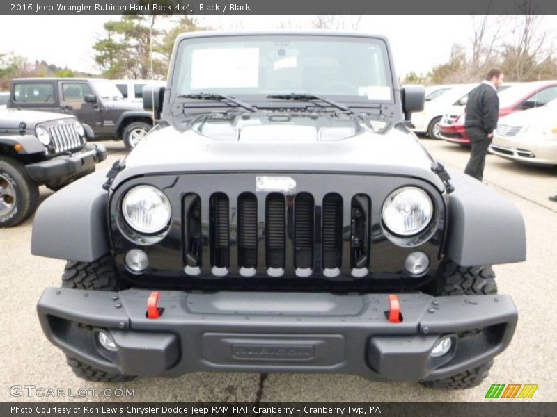 Black / Black 2016 Jeep Wrangler Rubicon Hard Rock 4x4