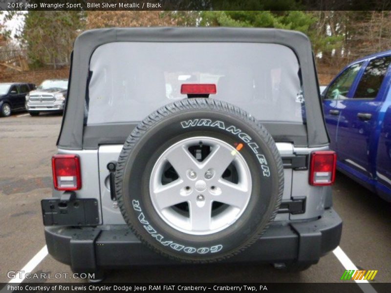 Billet Silver Metallic / Black 2016 Jeep Wrangler Sport