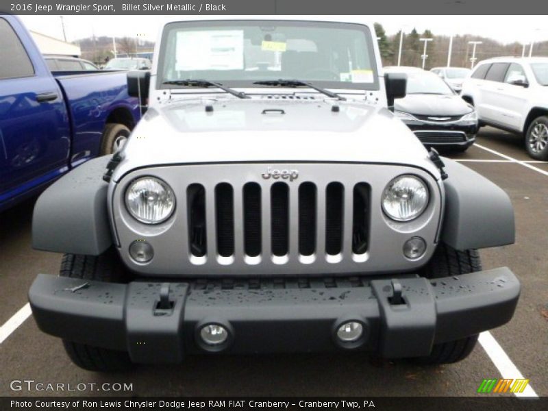 Billet Silver Metallic / Black 2016 Jeep Wrangler Sport