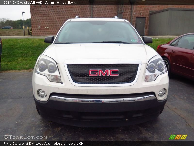 Summit White / Ebony 2014 GMC Acadia SLE AWD