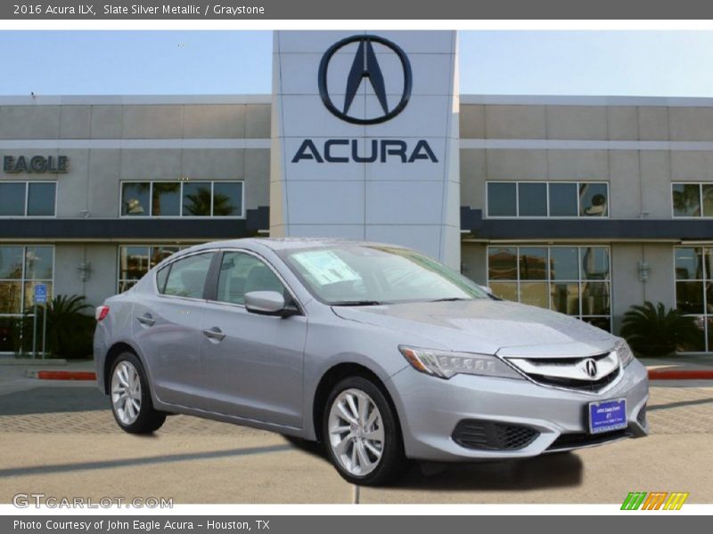 Slate Silver Metallic / Graystone 2016 Acura ILX