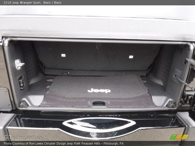 Black / Black 2016 Jeep Wrangler Sport