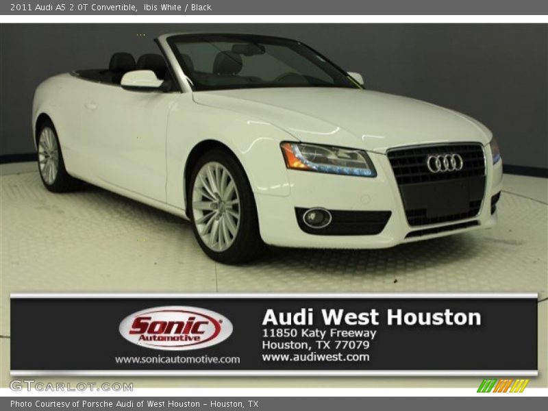 Ibis White / Black 2011 Audi A5 2.0T Convertible