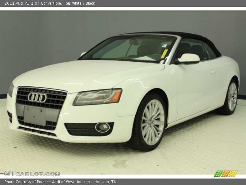 Ibis White / Black 2011 Audi A5 2.0T Convertible