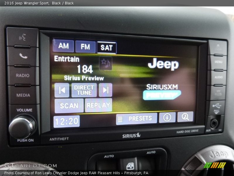 Black / Black 2016 Jeep Wrangler Sport