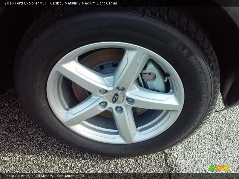 Caribou Metallic / Medium Light Camel 2016 Ford Explorer XLT