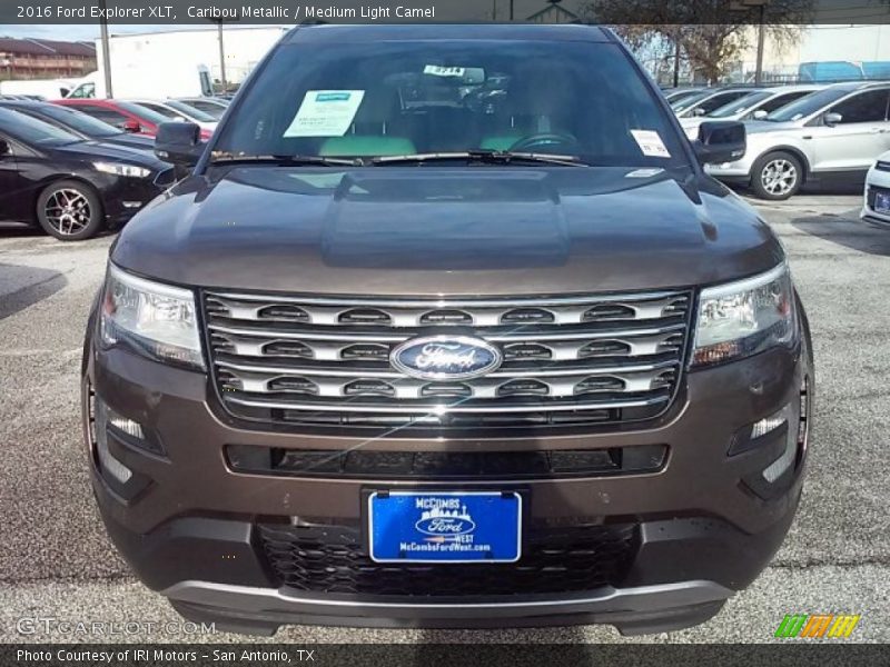 Caribou Metallic / Medium Light Camel 2016 Ford Explorer XLT