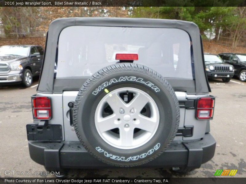 Billet Silver Metallic / Black 2016 Jeep Wrangler Sport