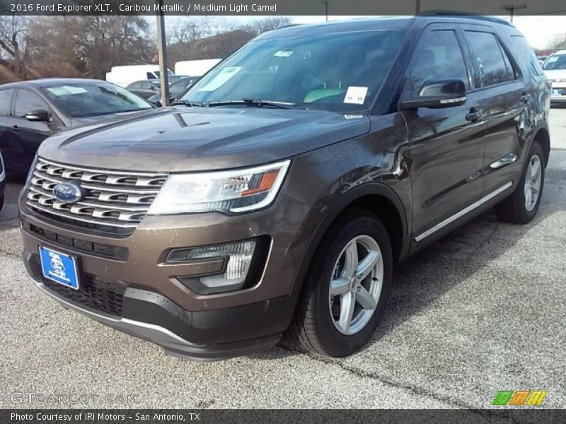 Caribou Metallic / Medium Light Camel 2016 Ford Explorer XLT