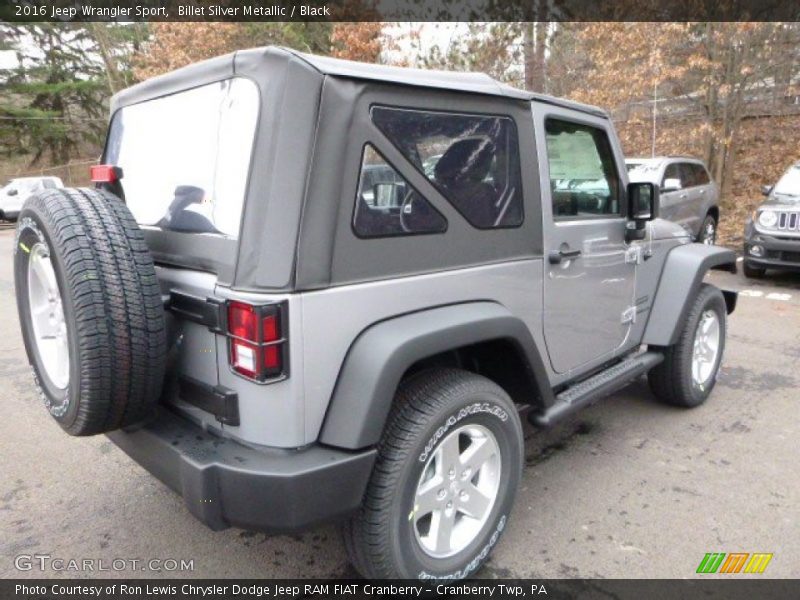 Billet Silver Metallic / Black 2016 Jeep Wrangler Sport