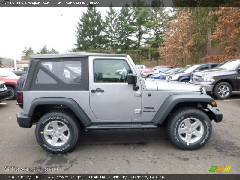 Billet Silver Metallic / Black 2016 Jeep Wrangler Sport