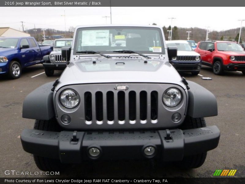 Billet Silver Metallic / Black 2016 Jeep Wrangler Sport