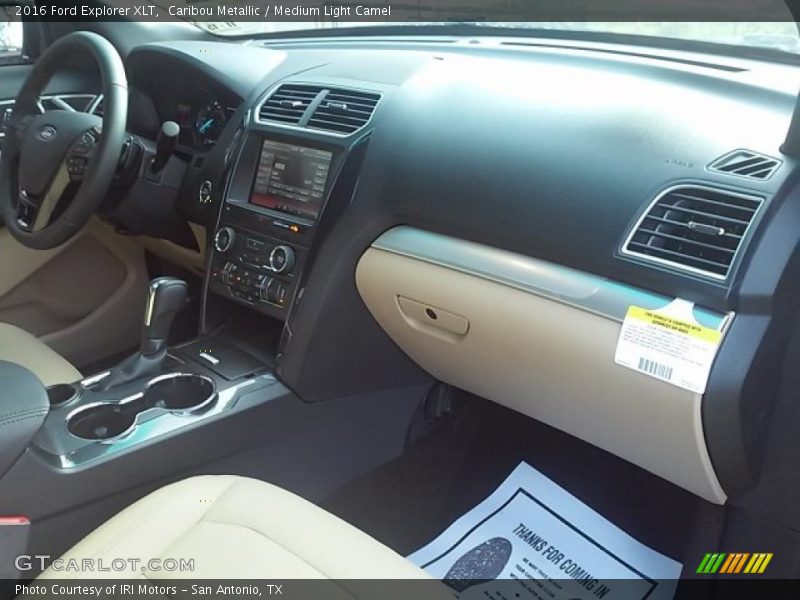 Caribou Metallic / Medium Light Camel 2016 Ford Explorer XLT