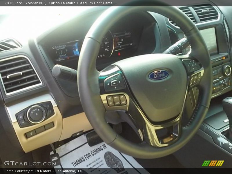 Caribou Metallic / Medium Light Camel 2016 Ford Explorer XLT