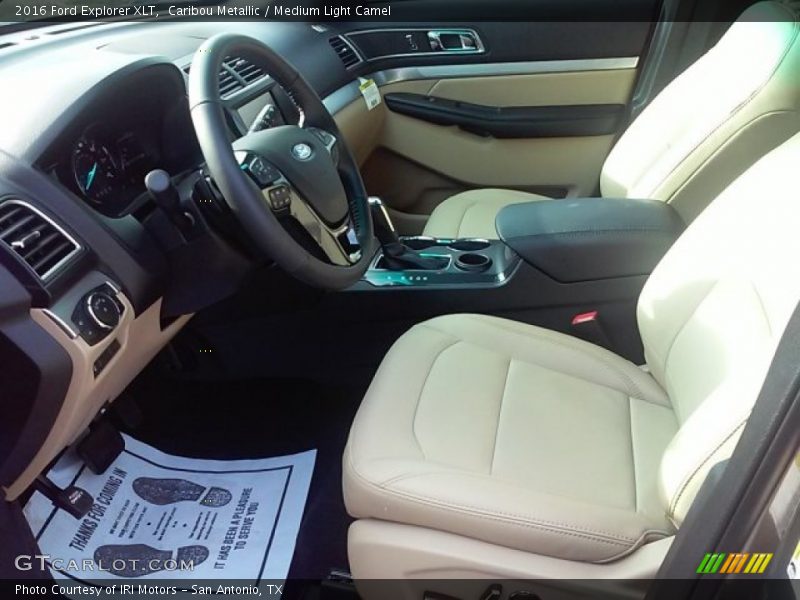 Caribou Metallic / Medium Light Camel 2016 Ford Explorer XLT
