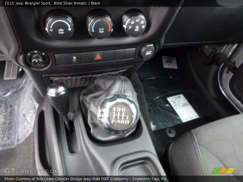 Billet Silver Metallic / Black 2016 Jeep Wrangler Sport