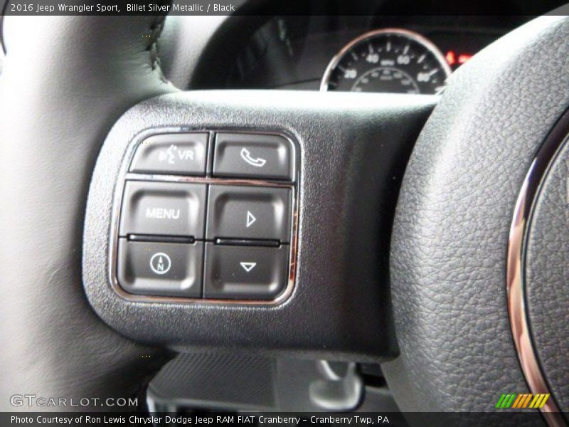 Billet Silver Metallic / Black 2016 Jeep Wrangler Sport