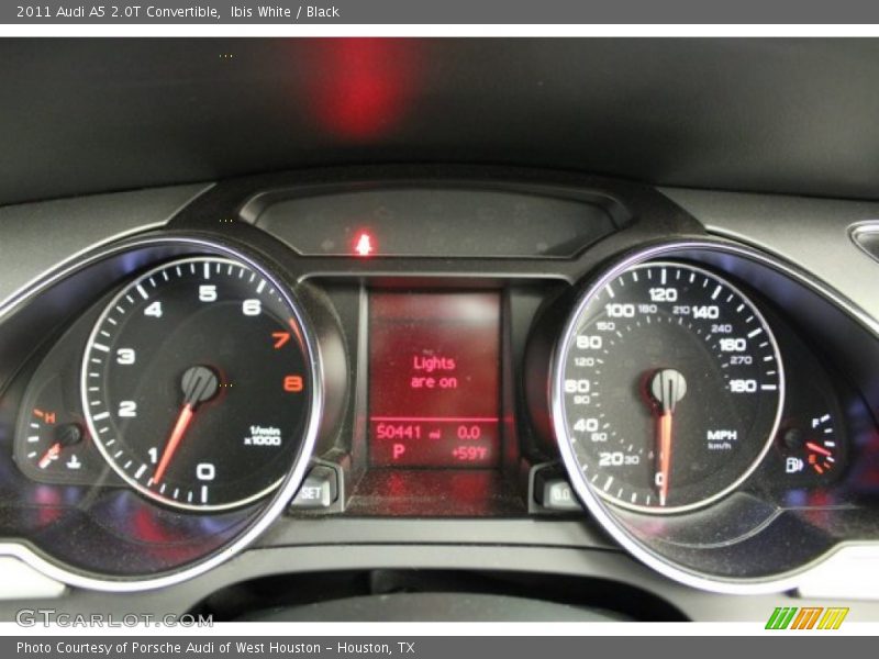 Ibis White / Black 2011 Audi A5 2.0T Convertible