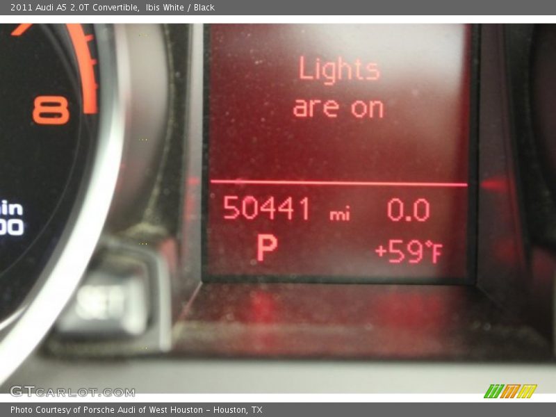 Ibis White / Black 2011 Audi A5 2.0T Convertible