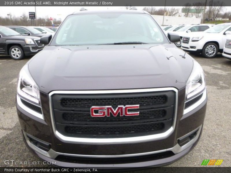 Midnight Amethyst Metallic / Ebony 2016 GMC Acadia SLE AWD