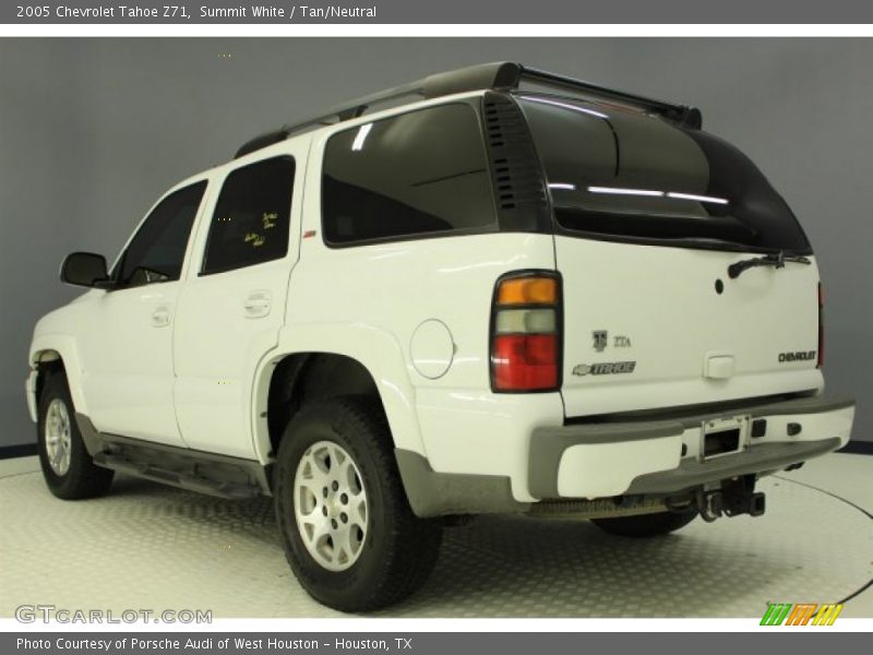 Summit White / Tan/Neutral 2005 Chevrolet Tahoe Z71