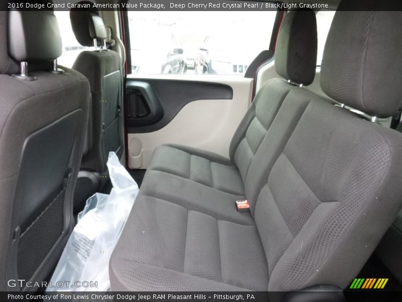 Deep Cherry Red Crystal Pearl / Black/Light Graystone 2016 Dodge Grand Caravan American Value Package